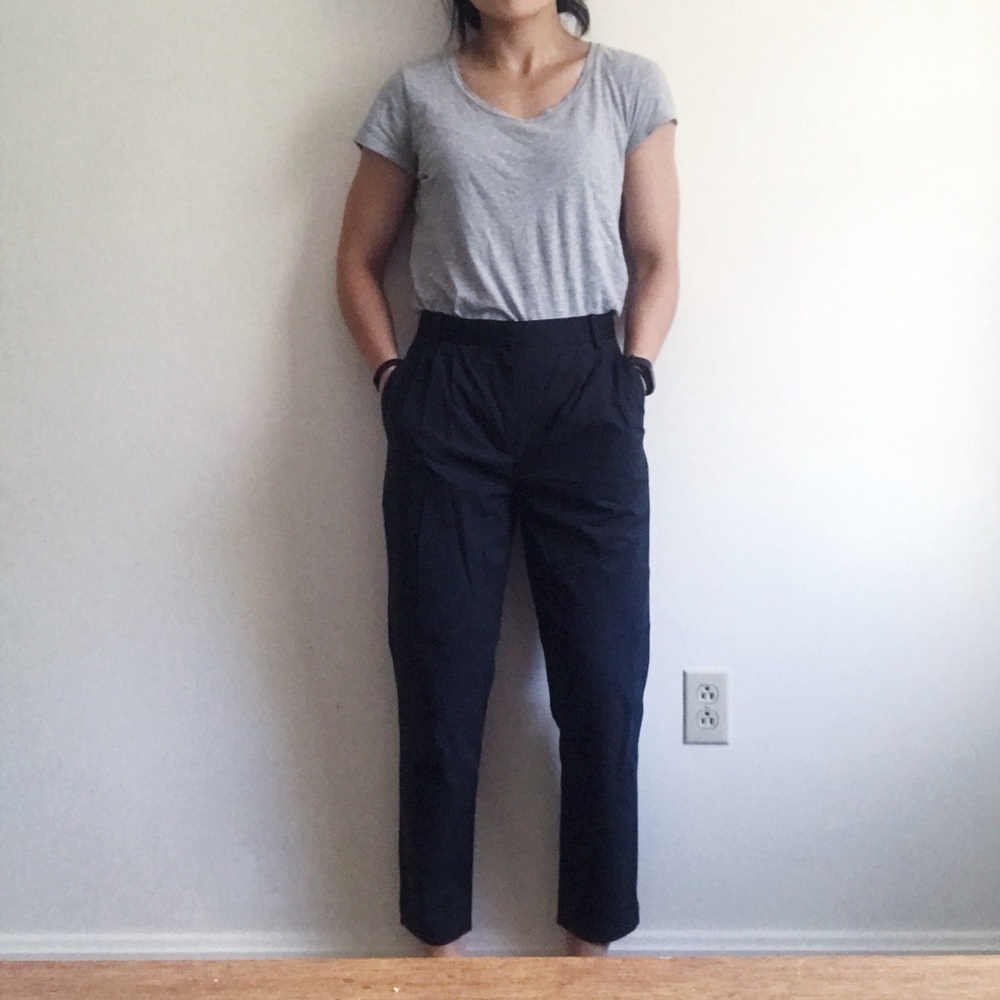 Rag & bone high waist pleated trousers